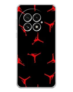 Чехол для OnePlus 13 с картинкой «Jordan Red Pattern»