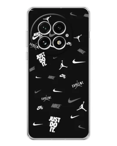 Чохол для OnePlus 13 з картинкою «Nike Black Pattern»