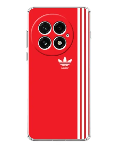Чехол для OnePlus 13 с картинкой «Красный минимализм Adidas» Чехол для OnePlus 13 с картинкой «Красный минимализм Adidas»