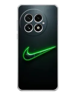 Чехол для OnePlus 13 с картинкой «Неоновый контур Nike»