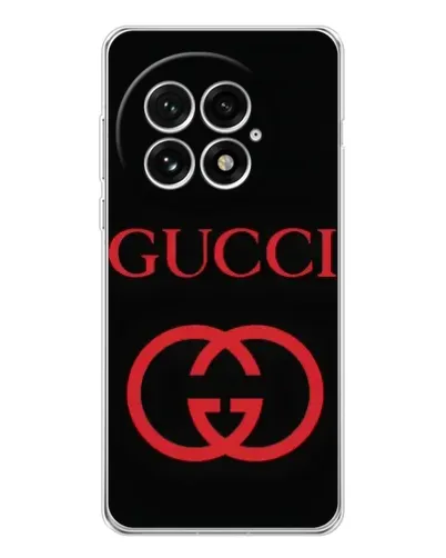 Чехол для OnePlus 13 с картинкой «Gucci — красный логотип»