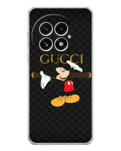 Чехол для OnePlus 13 с картинкой «Микки Маус Gucci»
