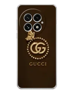 Чехол для OnePlus 13 с картинкой «Gucci — золотая бабочка»
