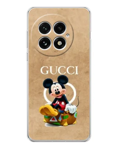 Чехол для OnePlus 13 с картинкой «Микки Маус Gucci — крафт»