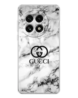 Чехол для OnePlus 13 с картинкой «Gucci — мраморный шик»