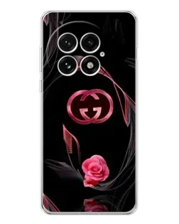 Чехол для OnePlus 13 с картинкой «Gucci — неоновая роза»