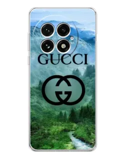 Чехол для OnePlus 13 с картинкой «Gucci — горный пейзаж»