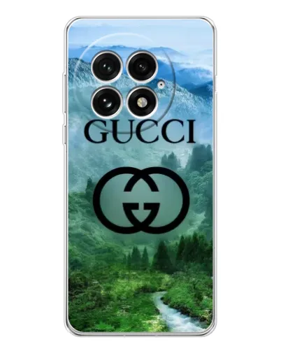 Чехол для OnePlus 13 с картинкой «Gucci — горный пейзаж»
