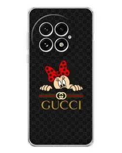 Чехол для OnePlus 13 с картинкой «Минни Маус Gucci — черный»