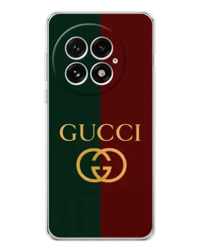 Чехол для OnePlus 13 с картинкой «Gucci — темно-зеленый градиент» Чехол для OnePlus 13 с картинкой «Gucci — темно-зеленый градиент»