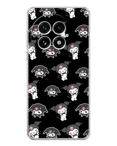 Чехол для OnePlus 13 с картинкой «Черный паттерн Kuromi» Чехол для OnePlus 13 с картинкой «Черный паттерн Kuromi»