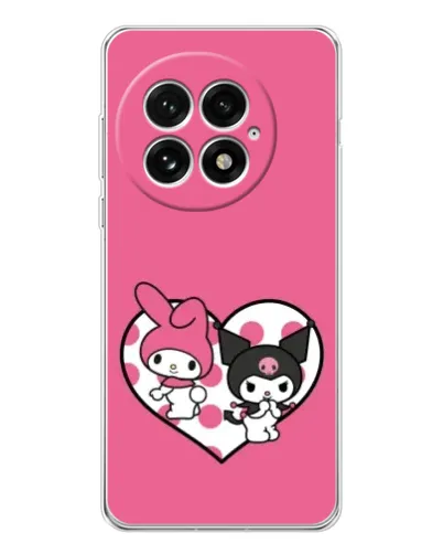 Чехол для OnePlus 13 с картинкой «Kuromi и My Melody» Чехол для OnePlus 13 с картинкой «Kuromi и My Melody»