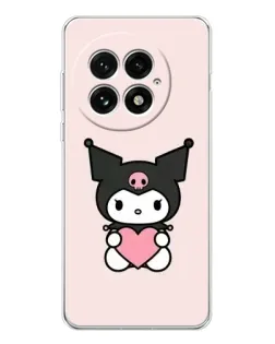 Чехол для OnePlus 13 с картинкой «Kuromi и сердце»