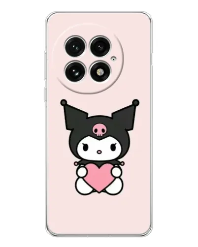 Чехол для OnePlus 13 с картинкой «Kuromi и сердце» Чехол для OnePlus 13 с картинкой «Kuromi и сердце»