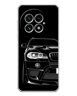 Чехол для OnePlus 13 с картинкой «Темный силуэт BMW»