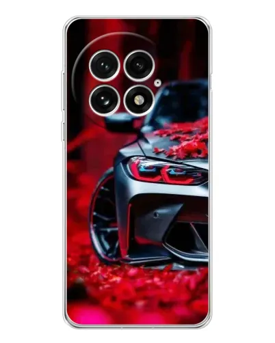Чехол для OnePlus 13 с картинкой «Спортивная BMW и цветы» Чехол для OnePlus 13 с картинкой «Спортивная BMW и цветы»