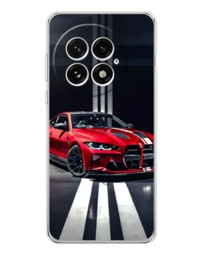 Чехол для OnePlus 13 с картинкой «Красная BMW на дороге» Чехол для OnePlus 13 с картинкой «Красная BMW на дороге»