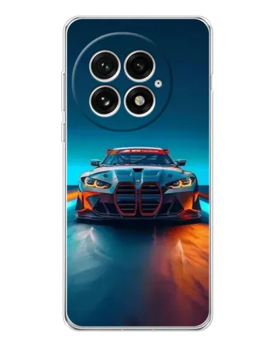 Чехол для OnePlus 13 с картинкой «BMW — огни неона» Чехол для OnePlus 13 с картинкой «BMW — огни неона»