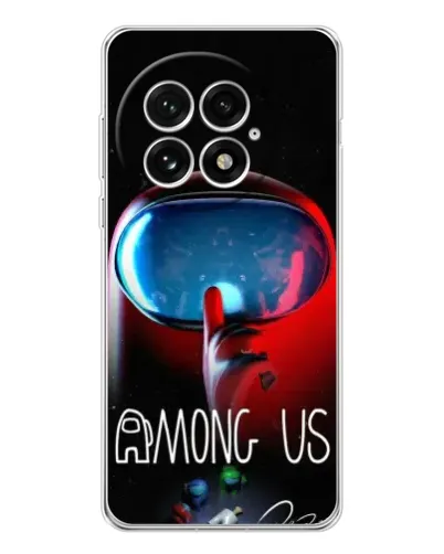 Чехол для OnePlus 13 с картинкой «Красный импостер — макро» Чехол для OnePlus 13 с картинкой «Красный импостер — макро»
