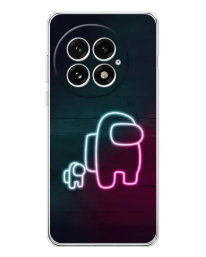 Чехол для OnePlus 13 с картинкой «Among Us неон-арт» Чехол для OnePlus 13 с картинкой «Among Us неон-арт»