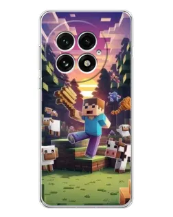 Чехол для OnePlus 13 с картинкой «Стив на ферме»