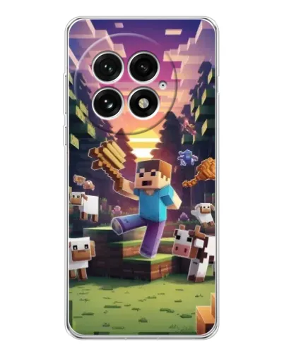 Чехол для OnePlus 13 с картинкой «Стив на ферме» Чехол для OnePlus 13 с картинкой «Стив на ферме»