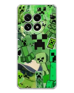 Чехол для OnePlus 13 с картинкой «Криперы Minecraft»