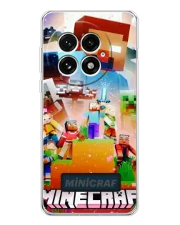 Чехол для OnePlus 13 с картинкой «Minecraft герои игры»