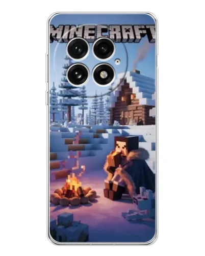 Чехол для OnePlus 13 с картинкой «Зимний Minecraft» Чехол для OnePlus 13 с картинкой «Зимний Minecraft»