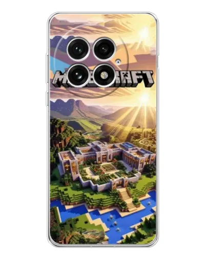 Чехол для OnePlus 13 с картинкой «Minecraft панорама» Чехол для OnePlus 13 с картинкой «Minecraft панорама»
