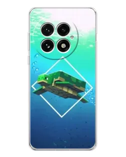 Чехол для OnePlus 13 с картинкой «Черепаха Minecraft»
