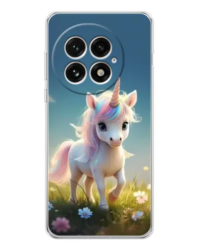 Чехол для OnePlus 13 с картинкой «Единорог на поляне» Чехол для OnePlus 13 с картинкой «Единорог на поляне»