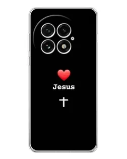 Чехол для OnePlus 13 с картинкой «Сердце - Jesus»