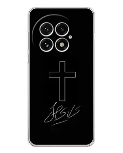 Чехол для OnePlus 13 с картинкой «Графический крест Jesus» Чехол для OnePlus 13 с картинкой «Графический крест Jesus»