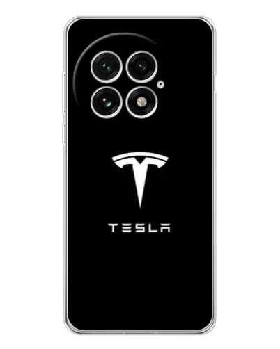 Чехол для OnePlus 13 с картинкой «Tesla White Logo» Чехол для OnePlus 13 с картинкой «Tesla White Logo»