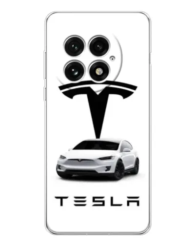 Чехол для OnePlus 13 с картинкой «Tesla White Style» Чехол для OnePlus 13 с картинкой «Tesla White Style»