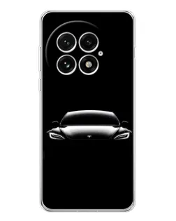 Чехол для OnePlus 13 с картинкой «Фары Tesla Night»