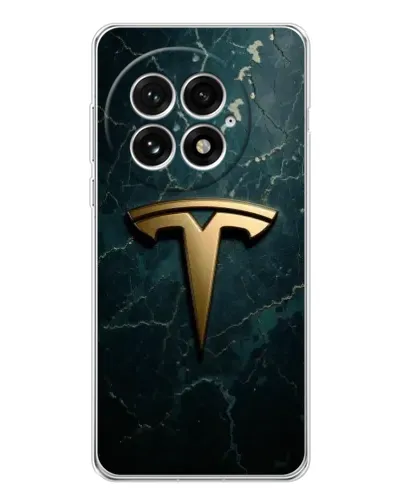 Чехол для OnePlus 13 с картинкой «Мраморная Tesla Gold» Чехол для OnePlus 13 с картинкой «Мраморная Tesla Gold»