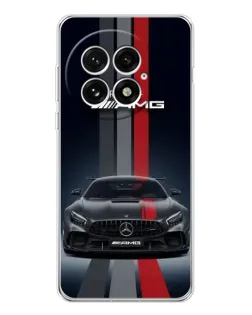 Чехол для OnePlus 13 с картинкой «Mercedes — белый карбон»
