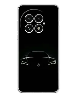 Чехол для OnePlus 13 с картинкой «Mercedes — силуэт авто» Чехол для OnePlus 13 с картинкой «Mercedes — силуэт авто»