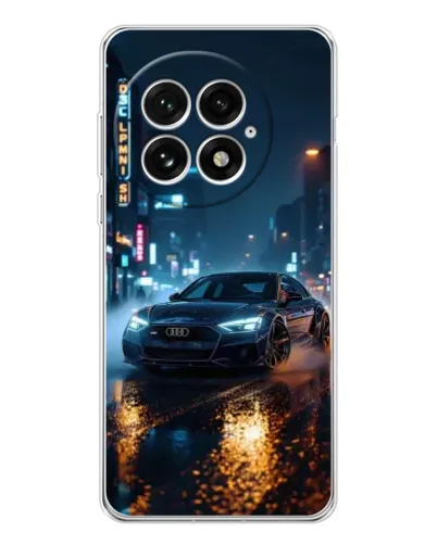 Чохол для OnePlus 13 з картинкою «Нічне місто та Audi»