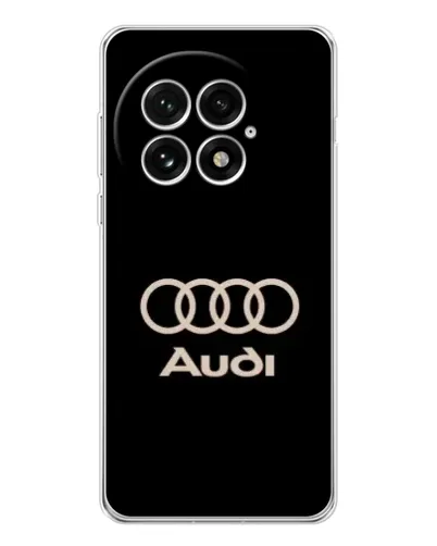 Чохол для OnePlus 13 з картинкою «Audi — золотий логотип»