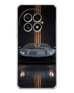 Чехол для OnePlus 13 с картинкой «Lamborghini золотые линии»