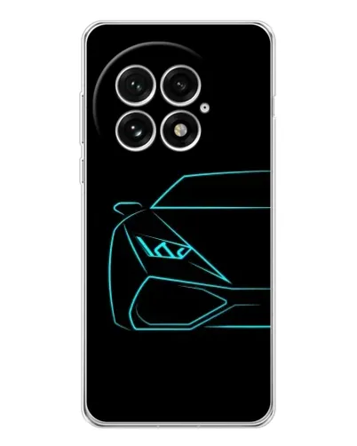 Чехол для OnePlus 13 с картинкой «Голубой силуэт Lamborghini» Чехол для OnePlus 13 с картинкой «Голубой силуэт Lamborghini»