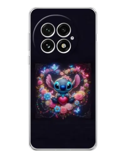 Чехол для OnePlus 13 с картинкой «Stitch в цветах» Чехол для OnePlus 13 с картинкой «Stitch в цветах»