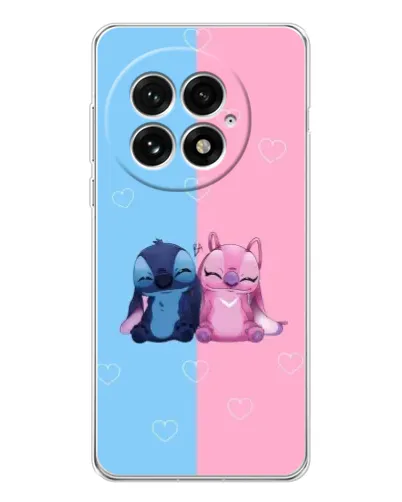 Чехол для OnePlus 13 с картинкой «Stitch и Angel Love» Чехол для OnePlus 13 с картинкой «Stitch и Angel Love»