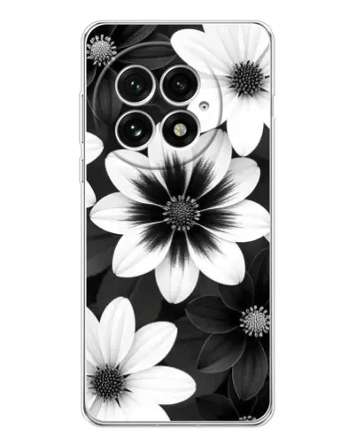 Чехол для OnePlus 13 с картинкой «Монохромные астры» Чехол для OnePlus 13 с картинкой «Монохромные астры»