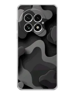 Чехол для OnePlus 13 с картинкой «Темный абстрактный камуфляж»