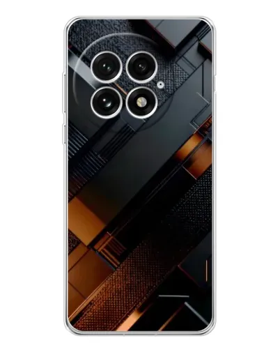 Чехол для OnePlus 13 с картинкой «Черные геометрические блоки» Чехол для OnePlus 13 с картинкой «Черные геометрические блоки»