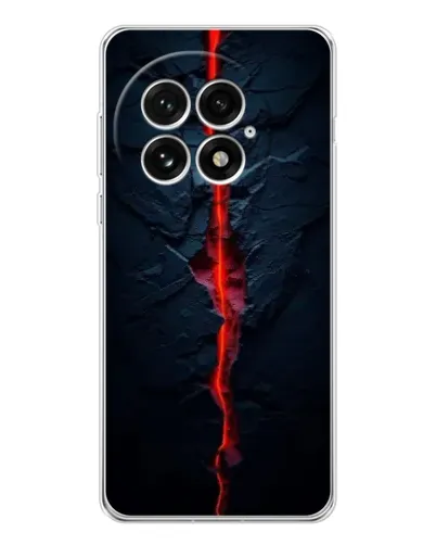 Чехол для OnePlus 13 с картинкой «Kрасная лавовая трещина» Чехол для OnePlus 13 с картинкой «Kрасная лавовая трещина»